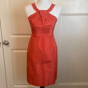 J Crew Silk Halter Dress Size 4 Petite